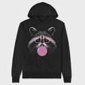 racoon bubblegum, Hanorac Oversize Barbati (Unisex)