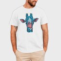 Blue Giraffe, Tricou Barbati (Unisex)