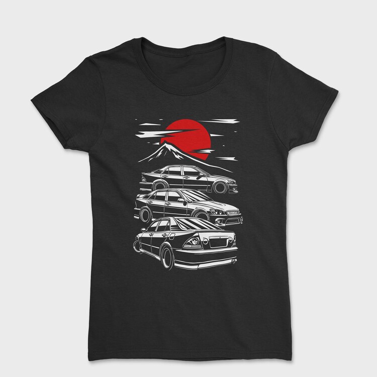 Jdm Altezza Sunset Mountain, Tricou Femei