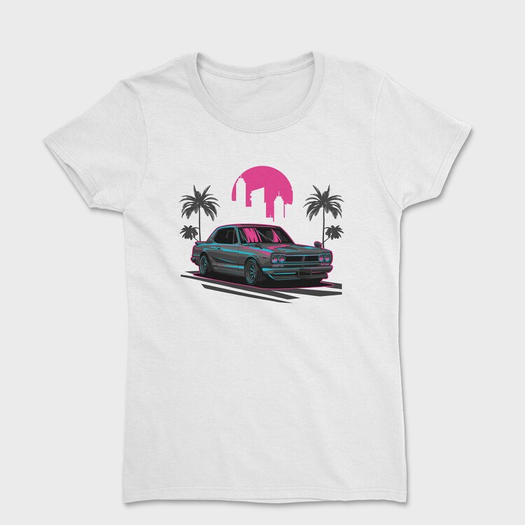 Skyline Retro Night 2, Tricou Femei