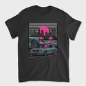 Skyline Retro Night, Tricou Barbati (Unisex)