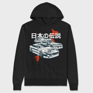 Jdm Cars, Hanorac Oversize Barbati (Unisex)