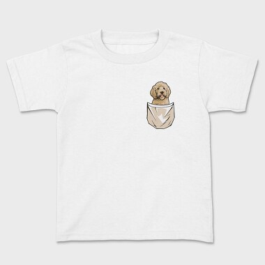 Golden Doodle Pocket, Tricou Copii