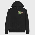 Pocket Baby Yoda 23, Hanorac Oversize Barbati (Unisex)