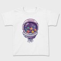 Astronaut Helmet And Planets, Tricou Copii