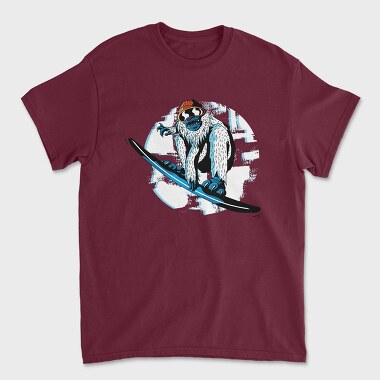 Snowboard Yeti, Tricou Barbati (Unisex)