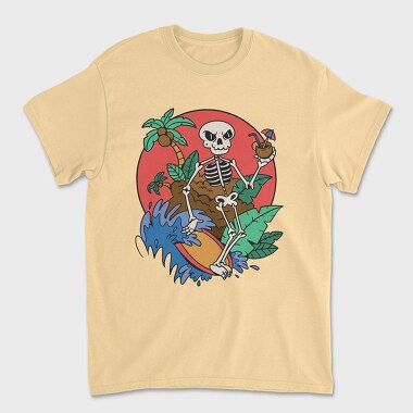 Surfing Skeleton, Tricou Barbati (Unisex)