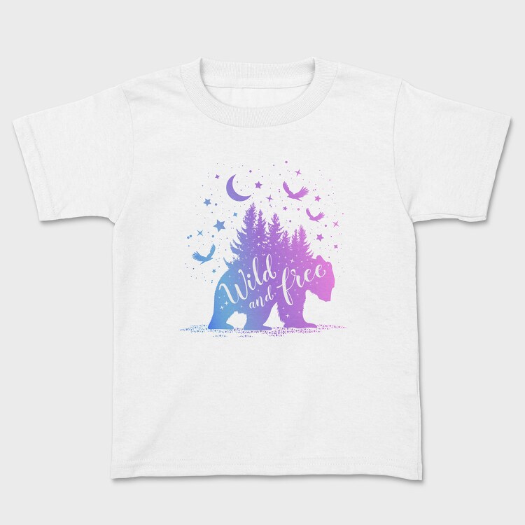 Bear Wild and Free, Tricou Copii