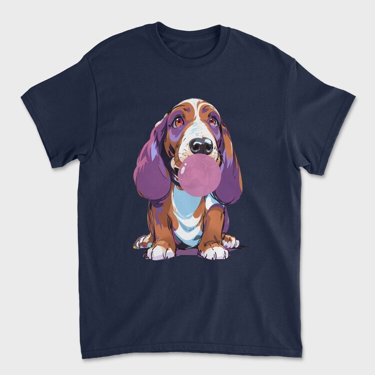 Bassethoundbubblegum, Tricou Barbati (Unisex)