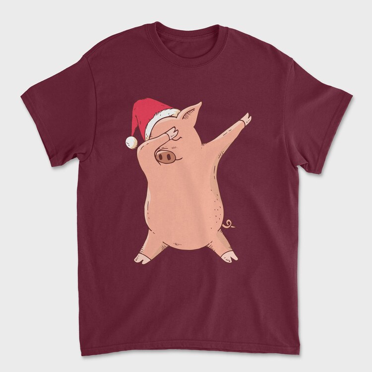Christmas Pig Dab, Tricou Barbati (Unisex)