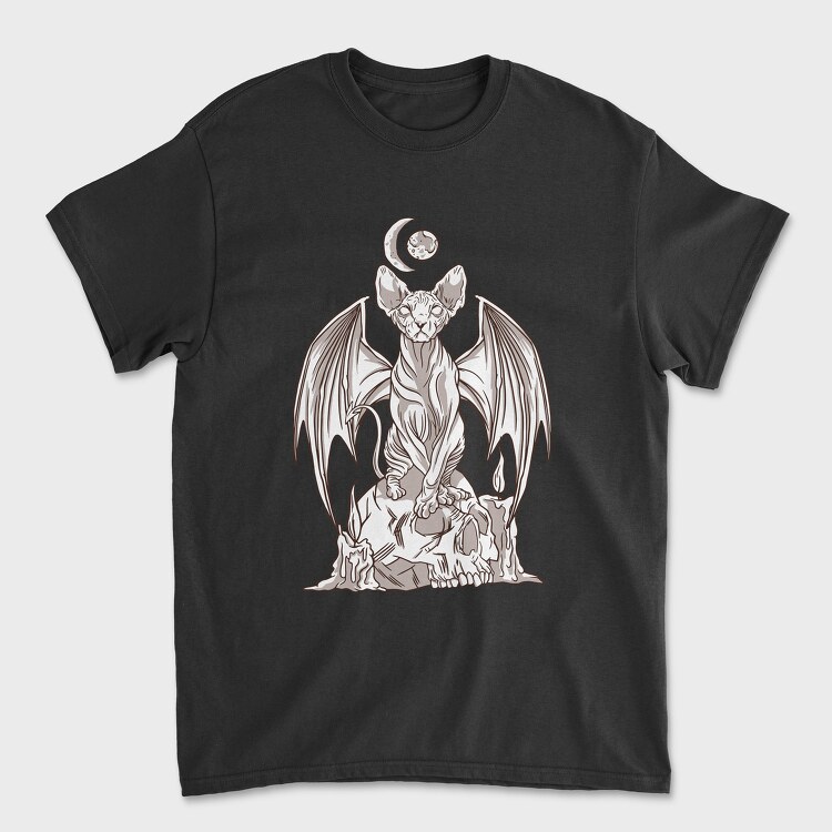 Evil Sphynx Cat, Tricou Barbati (Unisex)
