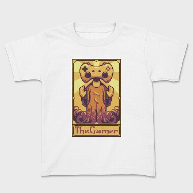 Pixelart Tarot Card the Gamer, Tricou Copii