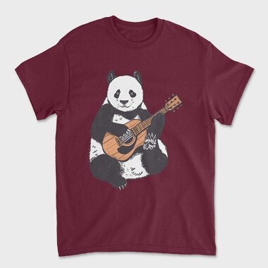 Guitar Panda, Tricou Barbati (Unisex)