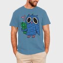 Crazy Owl Gun, Tricou Barbati (Unisex)