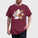 Unicorn Deer Christmas, Tricou Barbati (Unisex)