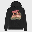 Mushroom Dragon, Hanorac Oversize Barbati (Unisex)