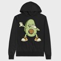 Dabbing Avocado, Hanorac Oversize Barbati (Unisex)