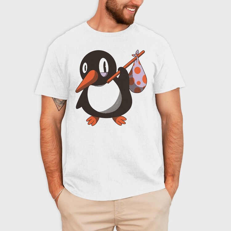 Penguin, Tricou Barbati (Unisex)