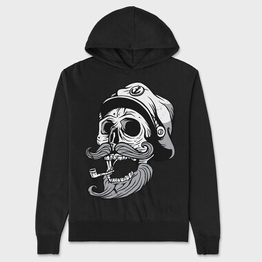 Marine Skull, Hanorac Oversize Barbati (Unisex)