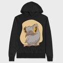 Urutau Bird, Hanorac Oversize Barbati (Unisex)