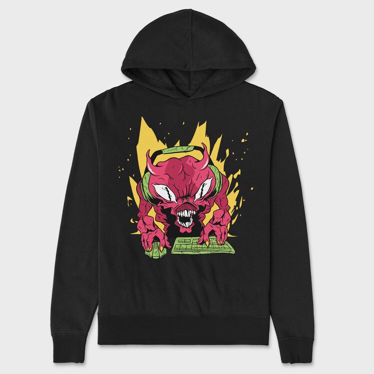 Demon Gamer, Hanorac Oversize Barbati (Unisex)