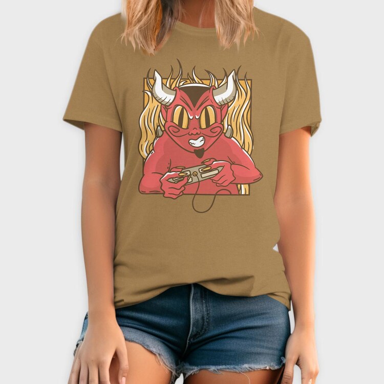 Devil Gamer, Tricou Barbati (Unisex)
