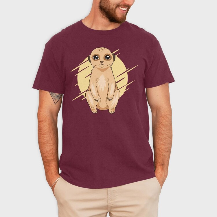 Cute Meerkat, Tricou Barbati (Unisex)