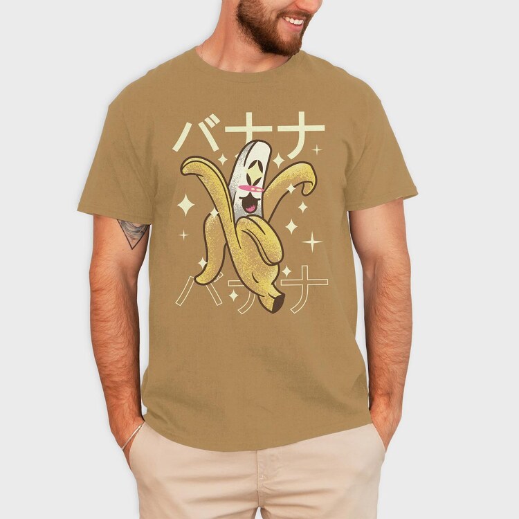 Banana Crazy Kawaii, Tricou Barbati (Unisex)