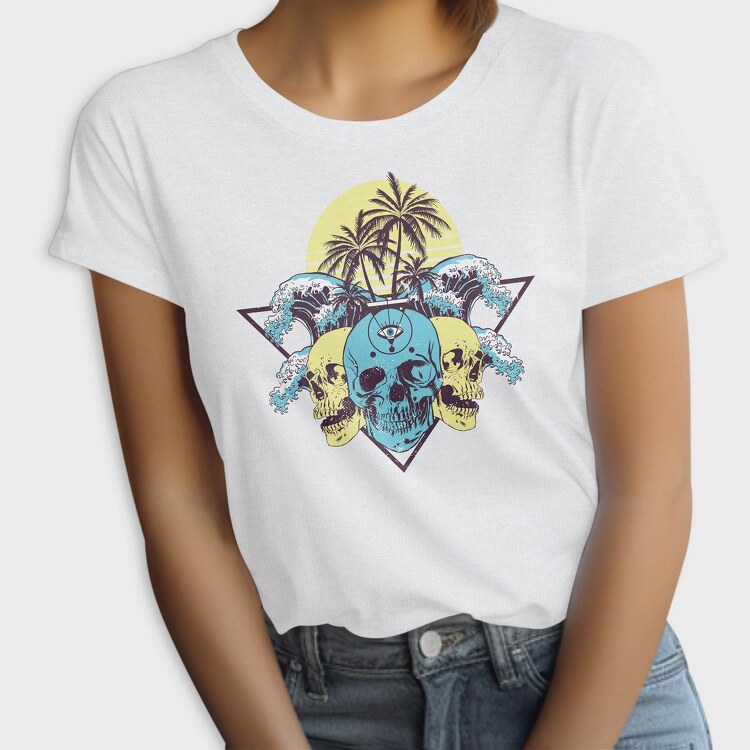 Skulls Palms Triangle, Tricou Femei