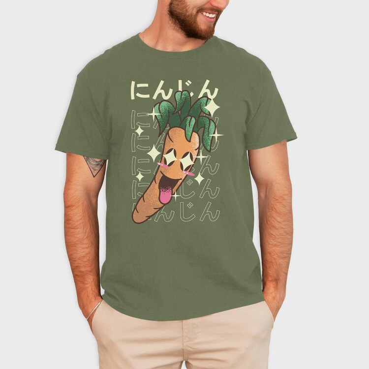 carrot crazy kawaii, Tricou Barbati (Unisex)