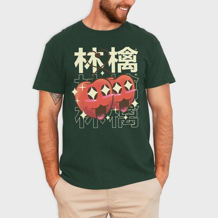 Apple Crazy Kawaii, Tricou Barbati (Unisex)