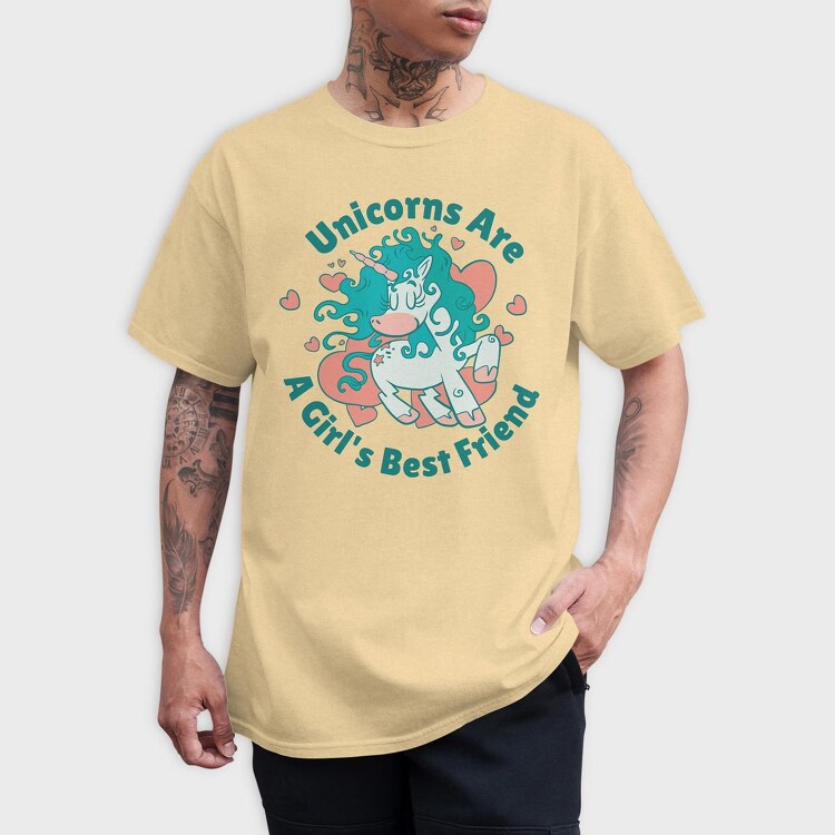 Cute Unicorn, Tricou Barbati (Unisex)