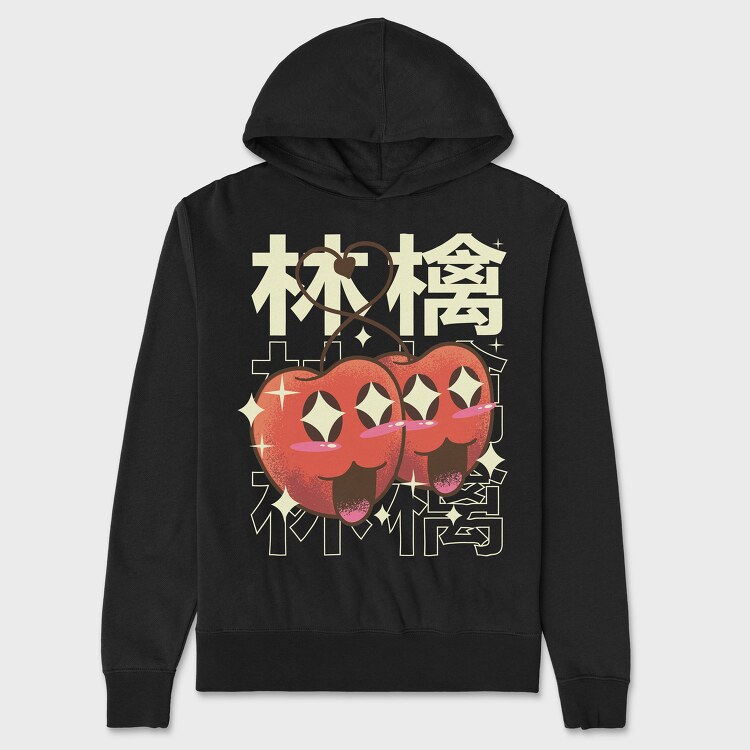 Apple Crazy Kawaii, Hanorac Oversize Barbati (Unisex)