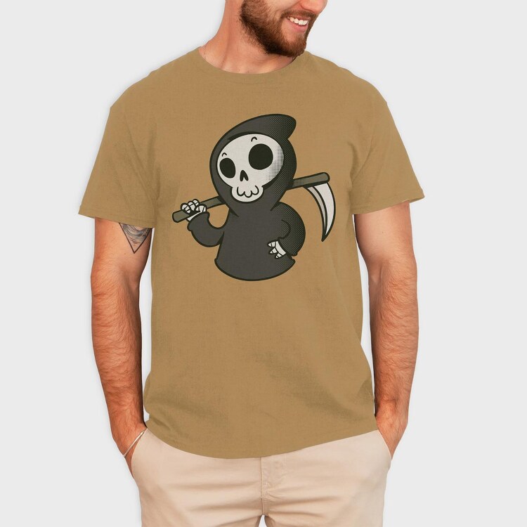 Cute Grim Reaper, Tricou Barbati (Unisex)