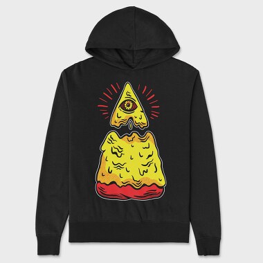Illuminati Pizza, Hanorac Oversize Barbati (Unisex)