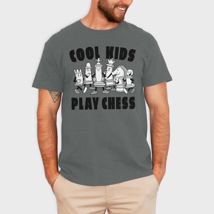 Chess Cartoon, Tricou Barbati (Unisex)