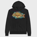 Big Carp Fish, Hanorac Oversize Barbati (Unisex)