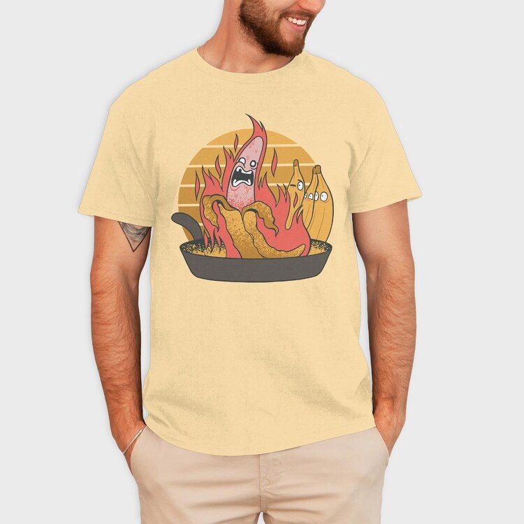 Banana Fire, Tricou Barbati (Unisex)
