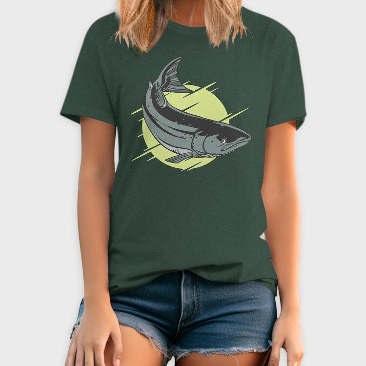 Fish Atlantic Salmon, Tricou Barbati (Unisex)
