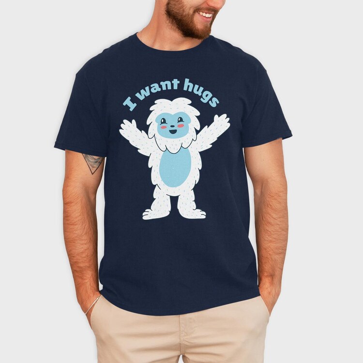 I Want Hugs, Tricou Barbati (Unisex)