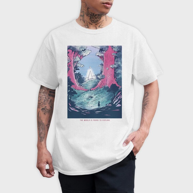 Fantasy_Landscape_03, Tricou Barbati (Unisex)